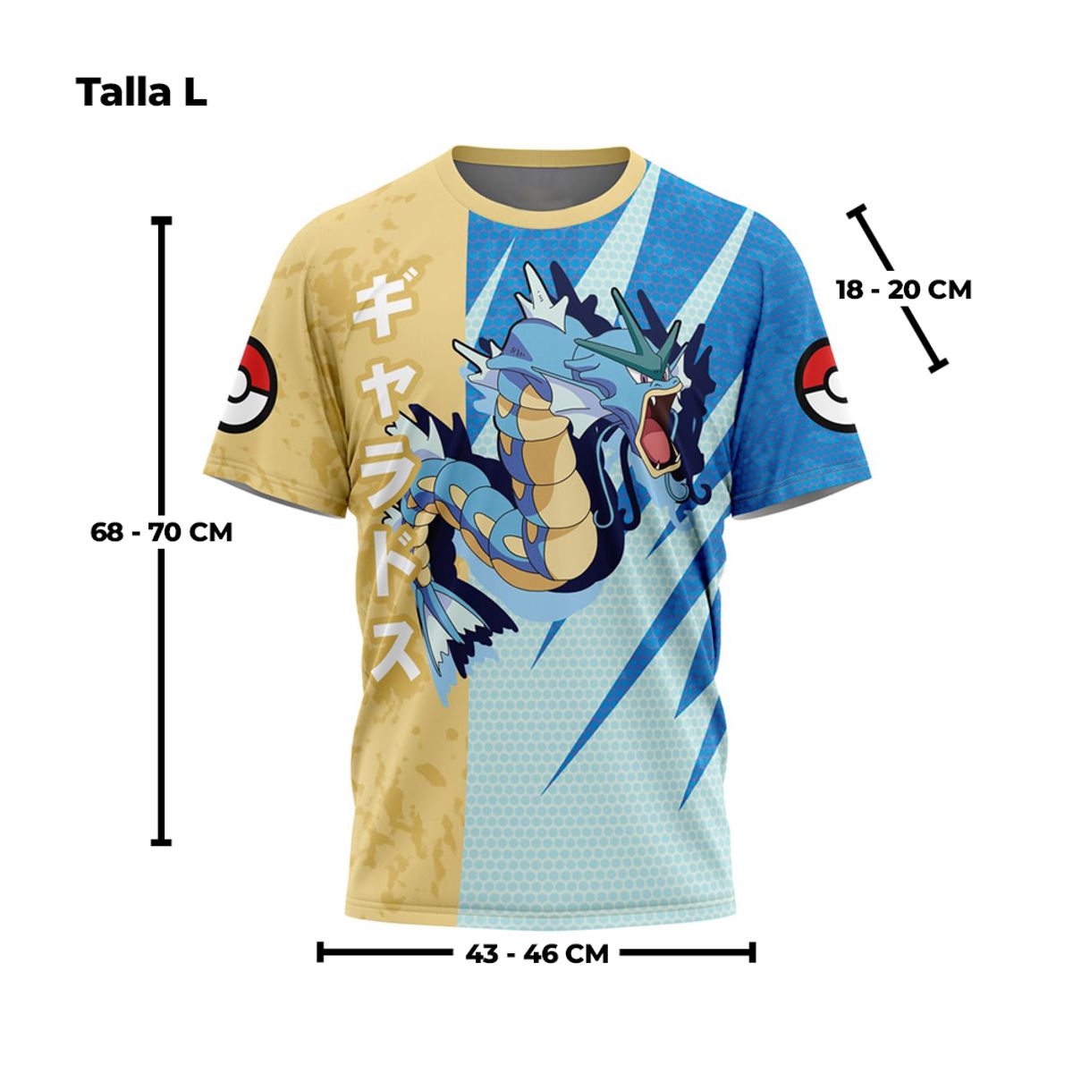 GENERICO - Polo Deportivo Exclusivo Gyarados Talla L