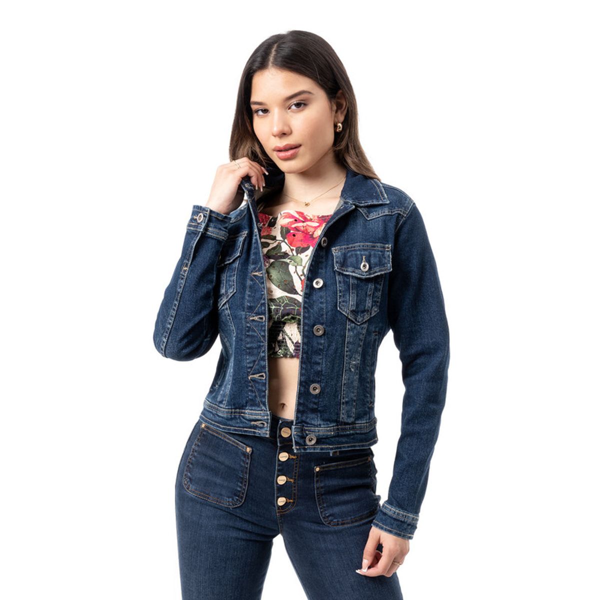 PIONIER - Casaca Denim Stretch Mujer Skarleth Pionier
