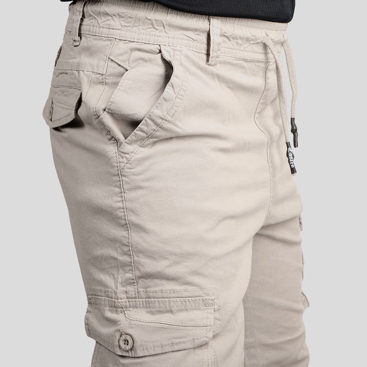 CH CASTRO SPORT - 7024 PANTALON DRILL CARGO JAMES 98% ALGODÓN STRECH HOMBRE