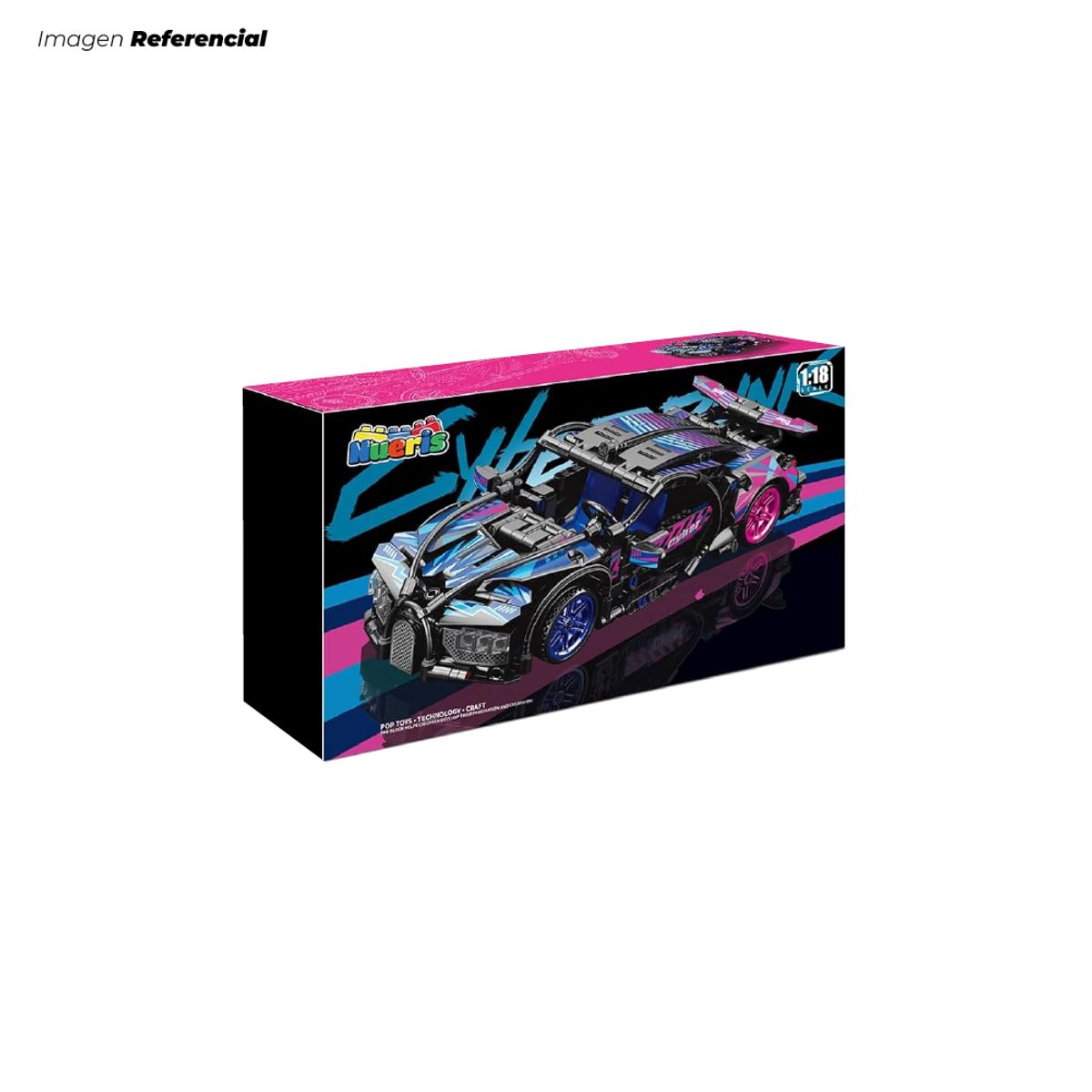 GENERICO - Set de Bloques Genérico Auto Deportivo Morado de 423 Piezas