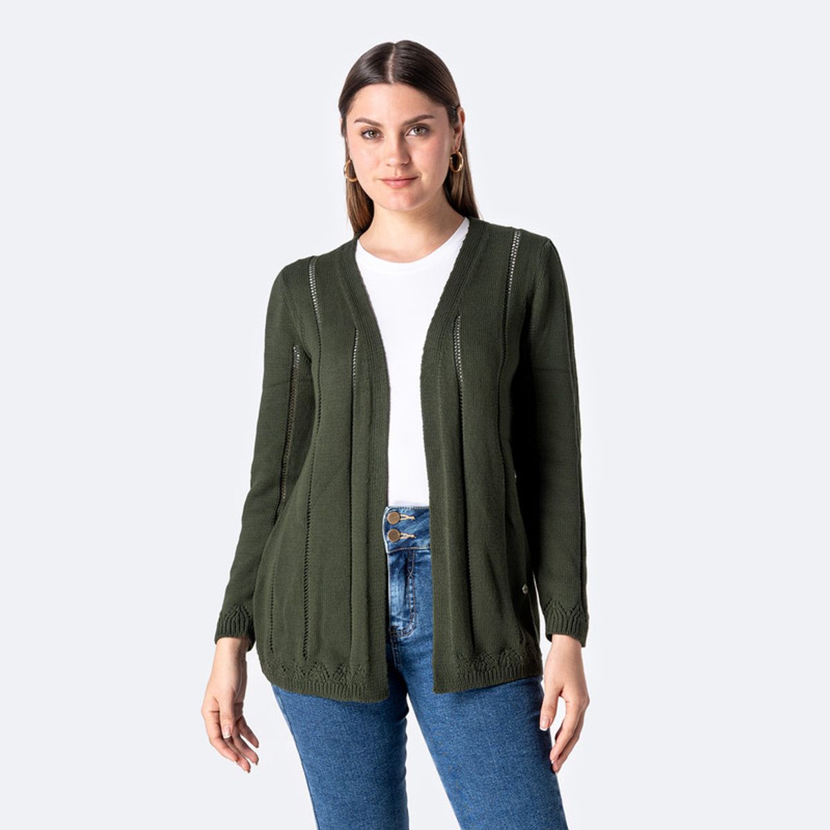 PIONIER - Chompas Capa Hilos Grisolia Mujer