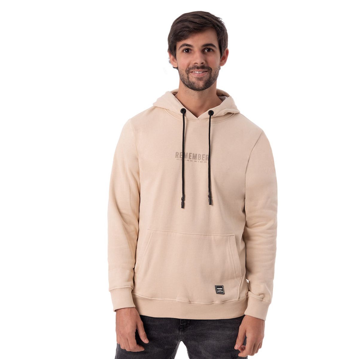 PIONIER - Polera Hoodie Franela Keanne Hombre