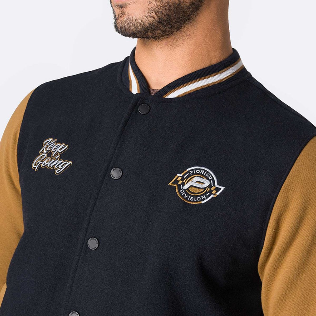 PIONIER - Polera Zipper Franela Kloyer Hombre