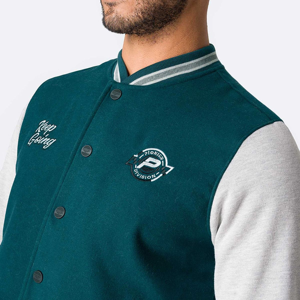 PIONIER - Polera Zipper Franela Kloyer Hombre