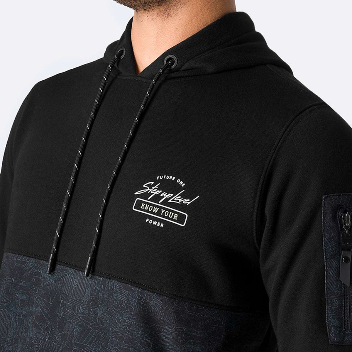 PIONIER - Polera Hoodie Franela Terser Hombre