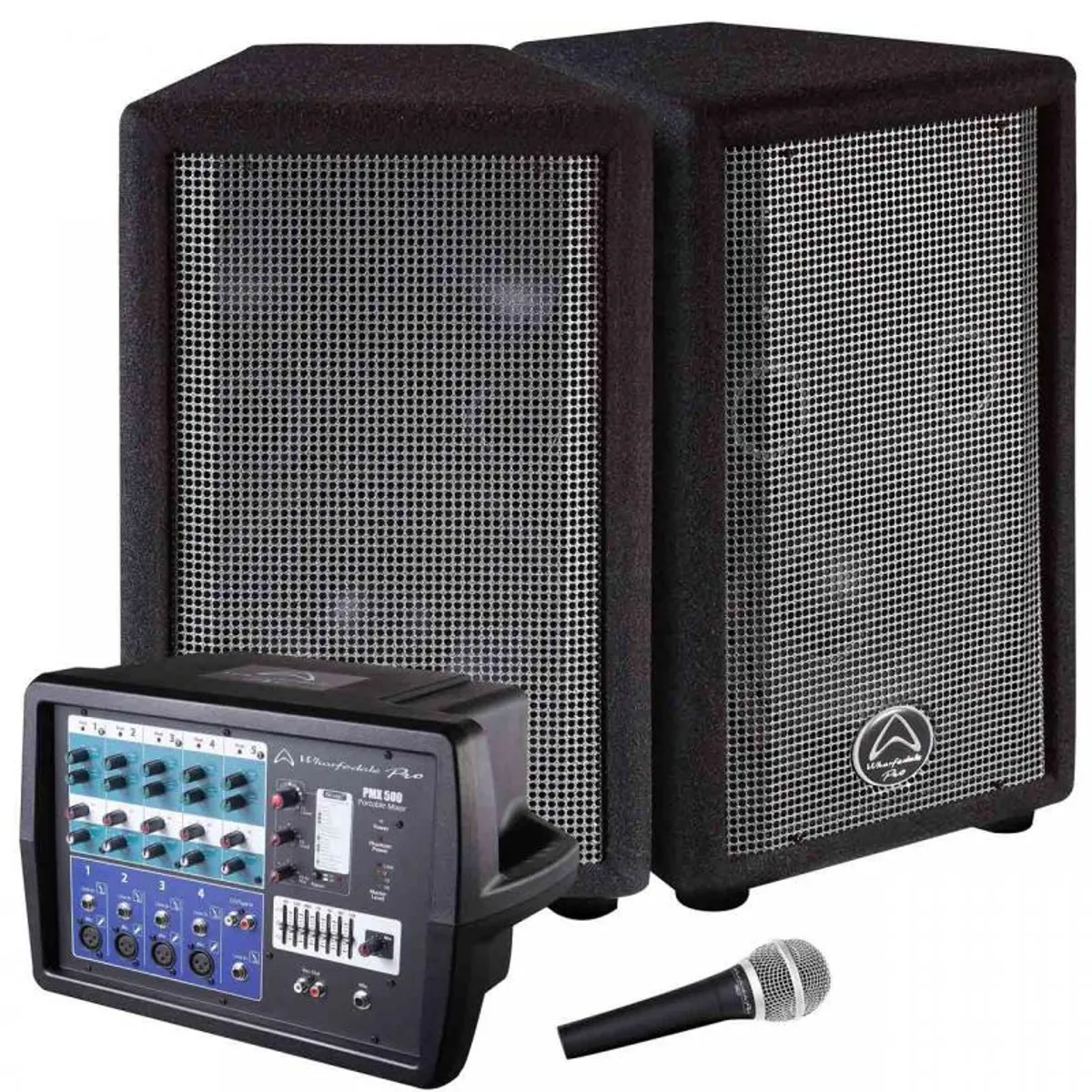 WHARFEDALE - SET AMPLIFICADO PARLANTE PMX 500 WHARFEDALE