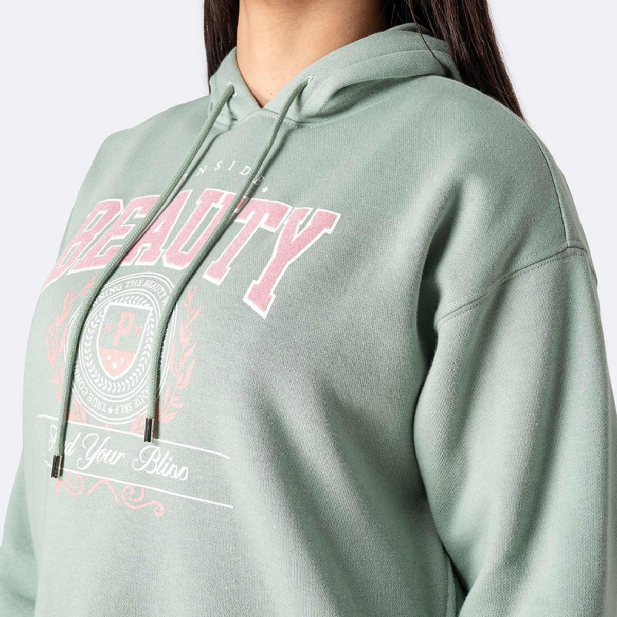 PIONIER - Polera Hoodie Franela Beauty-S Mujer