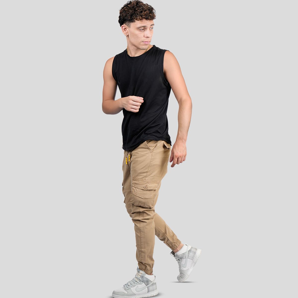 CH CASTRO SPORT - 7024 PANTALON DRILL CARGO JAMES 98% ALGODÓN STRECH HOMBRE