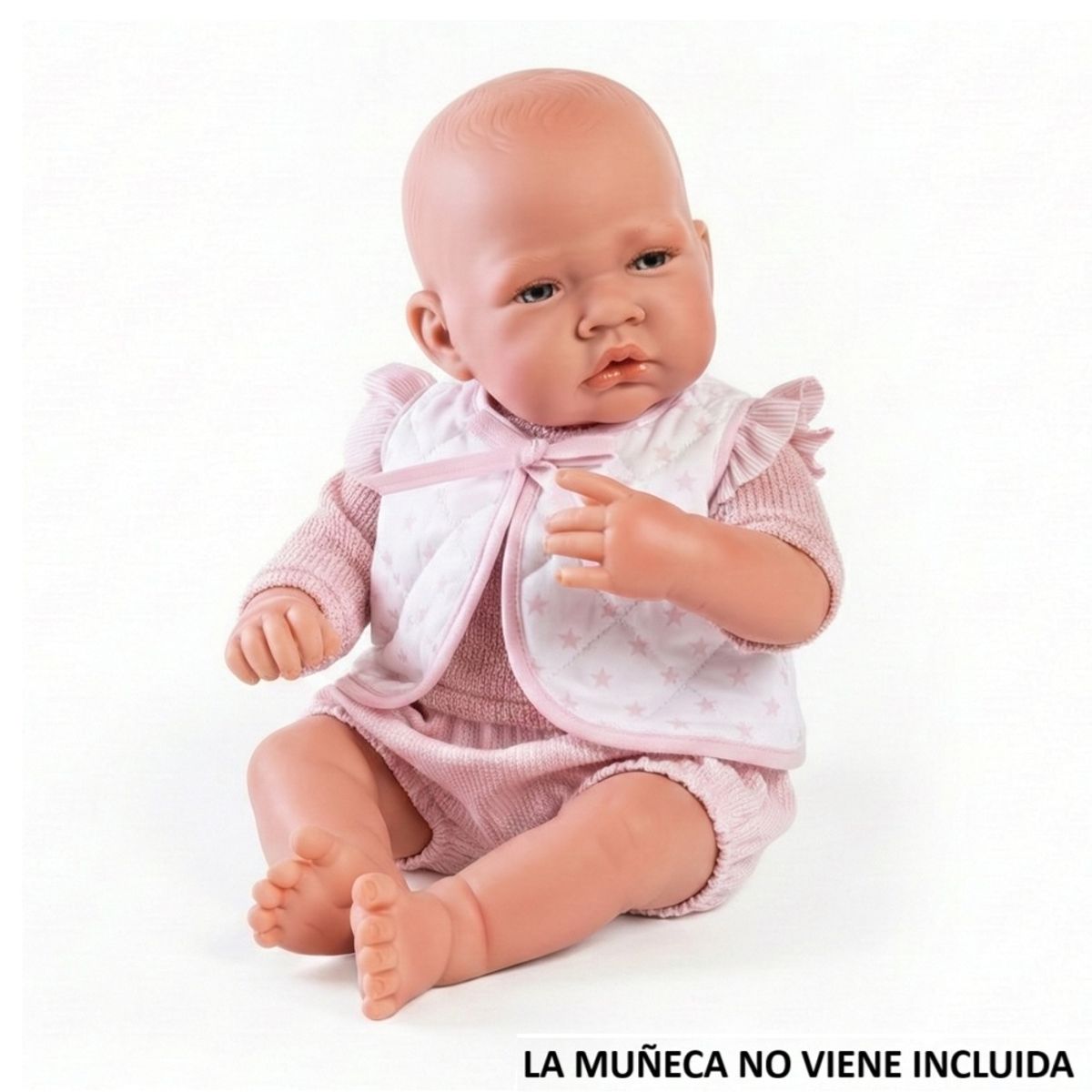 ANTONIO JUAN - Ropa Antonio Juan Para Muñecas Reborn 42 cm - Chaleco Rosa Estrellas