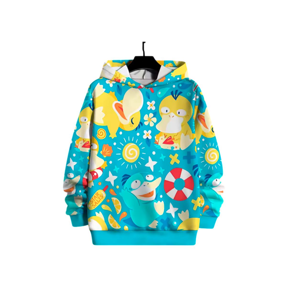 GENERICO - Pokemon Polera Pysduck Estilo Verano Talla 13 14