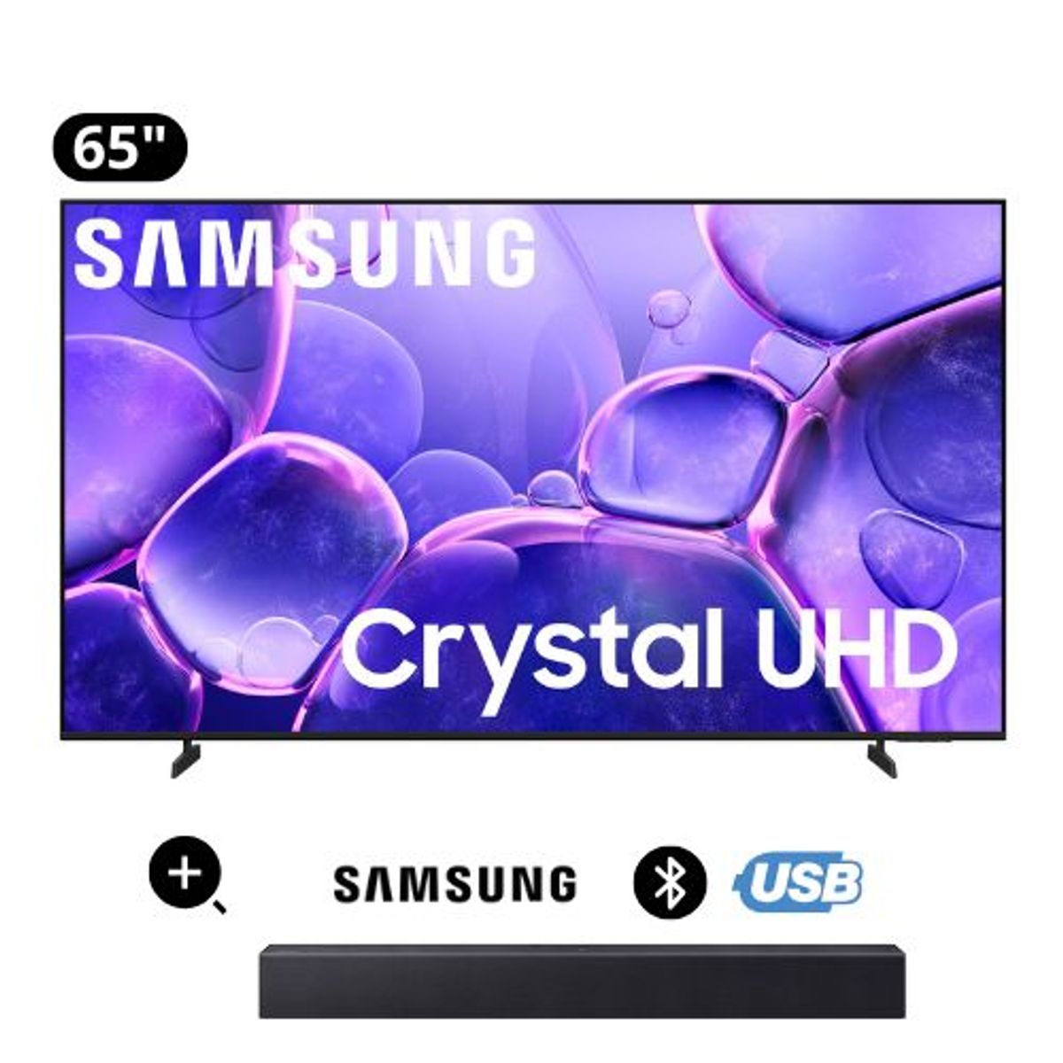 SAMSUNG - Televisor Samsung  65 Crystal UHD 4K Smart TV UN65U8000FGXPE + Soundbar HW-B400