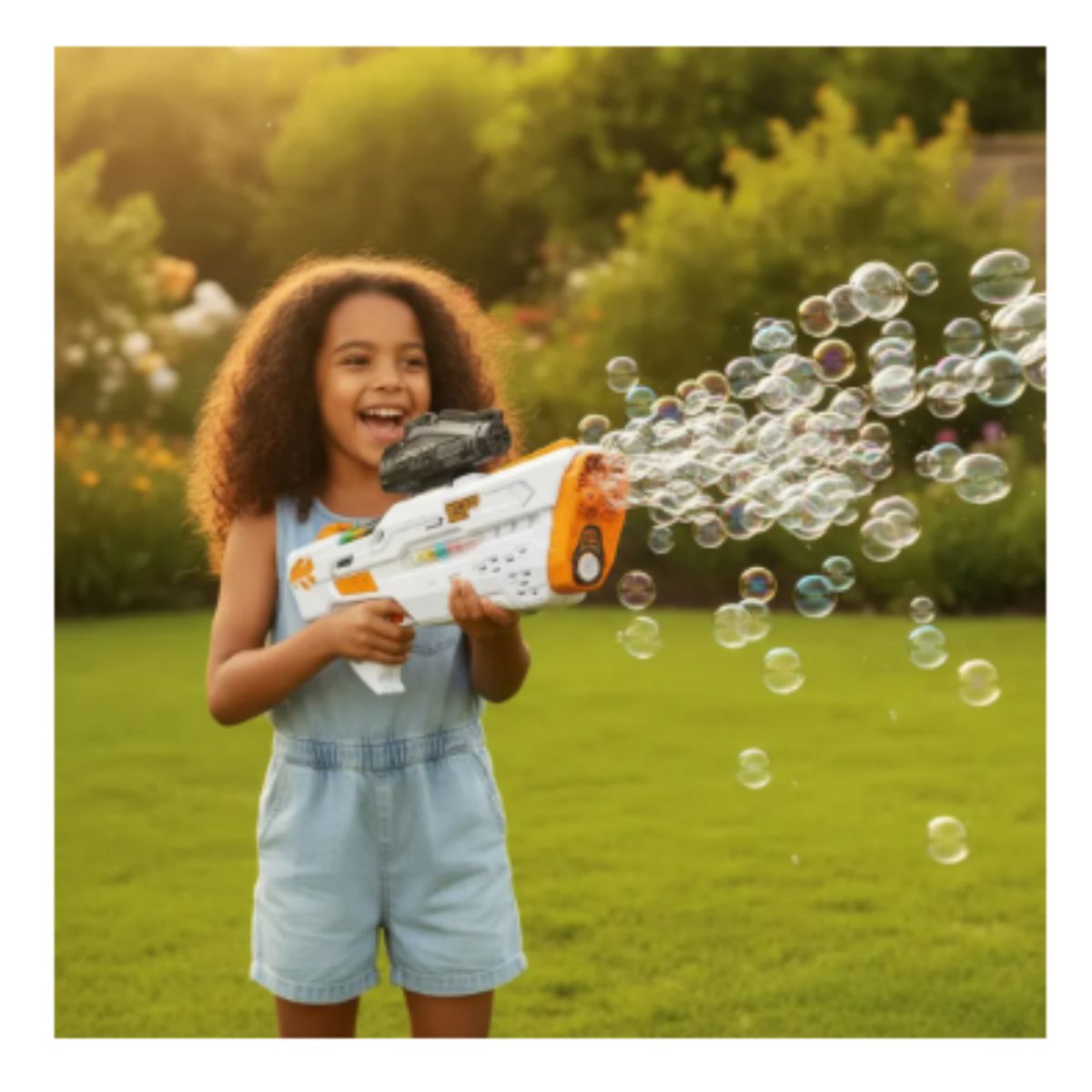 GENERICO - Pistola de agua Regalo Juguete 3 En 1 Agua Hidrogel Burbuja Regalo Navidad NARANJA