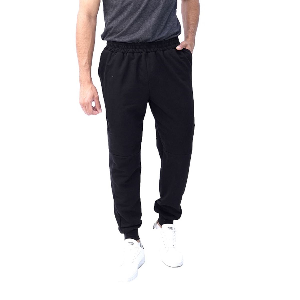 NEW YORK STARS - Pantalon de Fresh Terry Negro