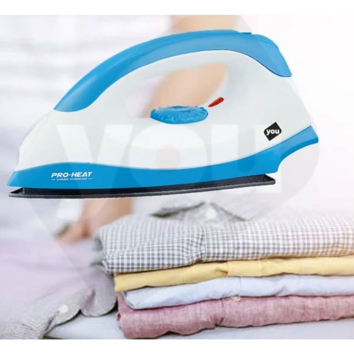 GENERICO - Plancha De Ropa Portatil Electrica Raf 1200 W - Blanco