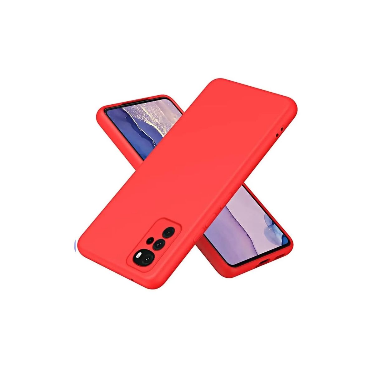GENERICO - CASE SILICONA PARA MOTOROLA G22 ROJO