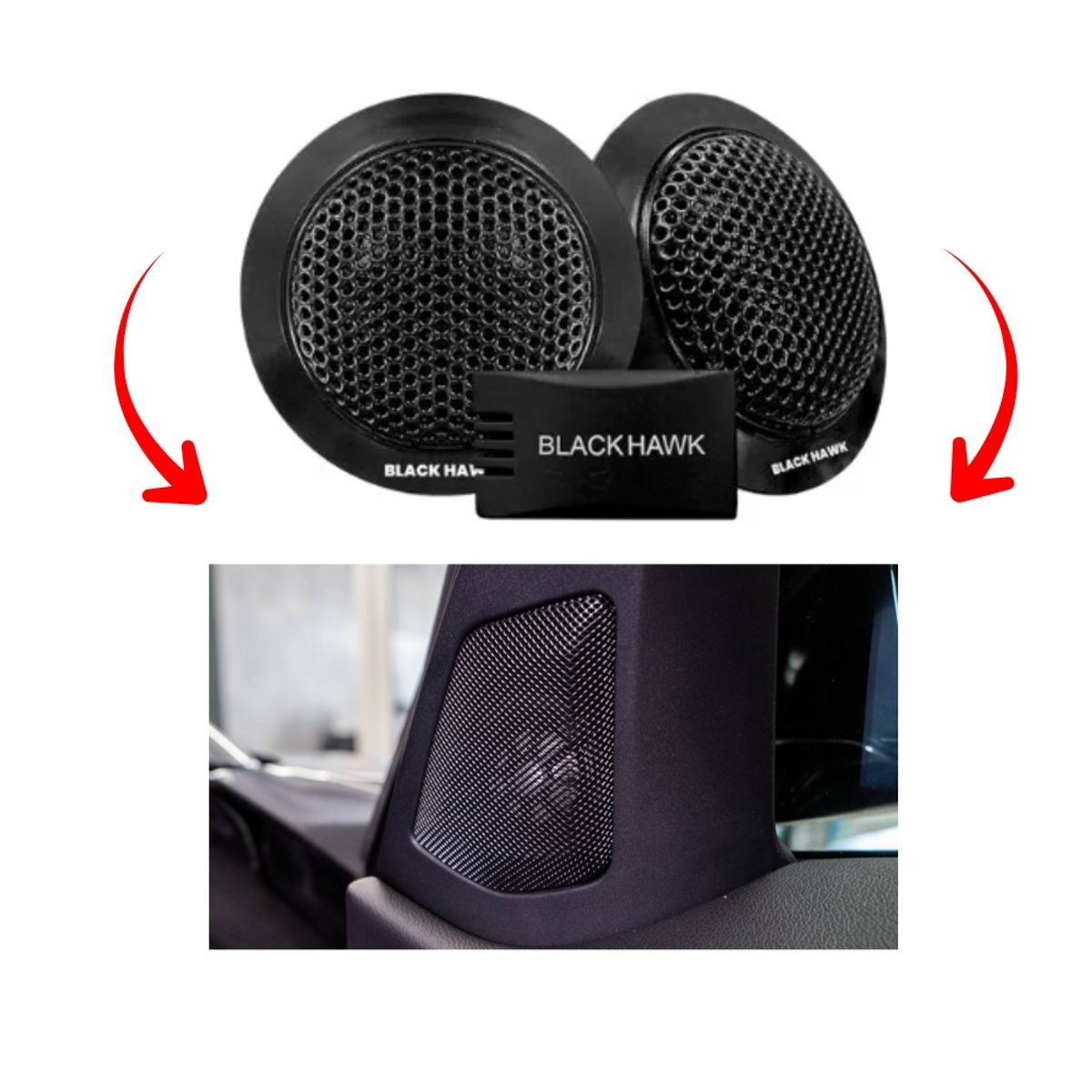 BLACK HAWK - TWEETER 200W 100WRMS BH-S251 BLACK HAWK