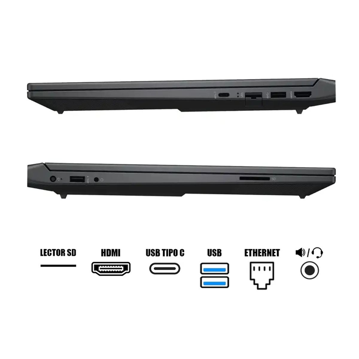 HP - Laptop HP Victus Gaming 15-fa2013dx 15.6" Intel Core i5 512GB SSD 8GB NVIDIA RTX 3050