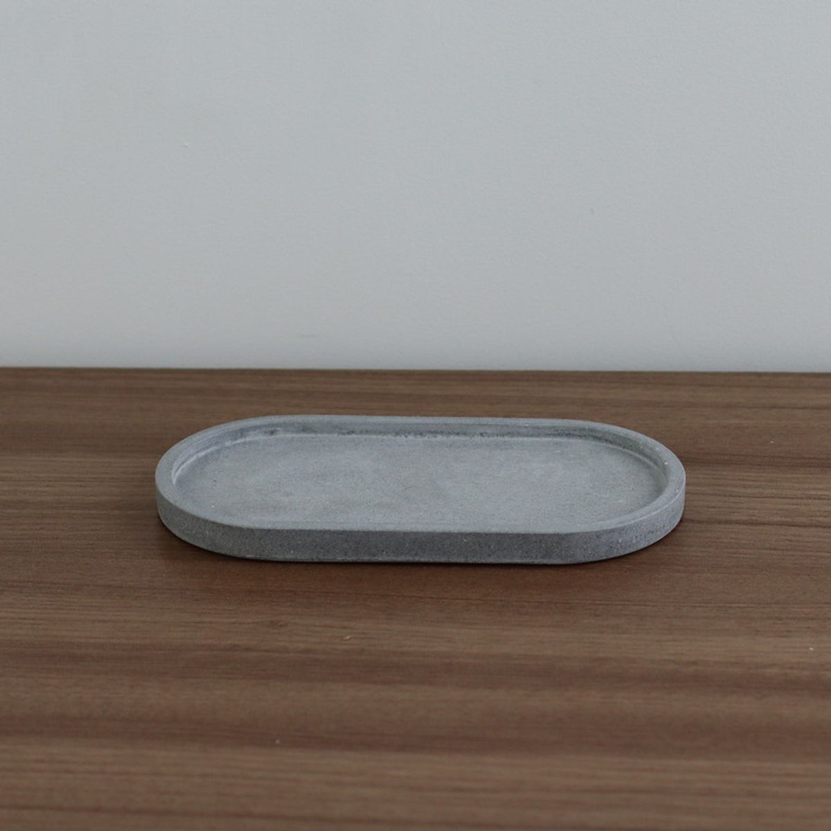 NIABEL - Bandeja Ovalada Concreto Gris