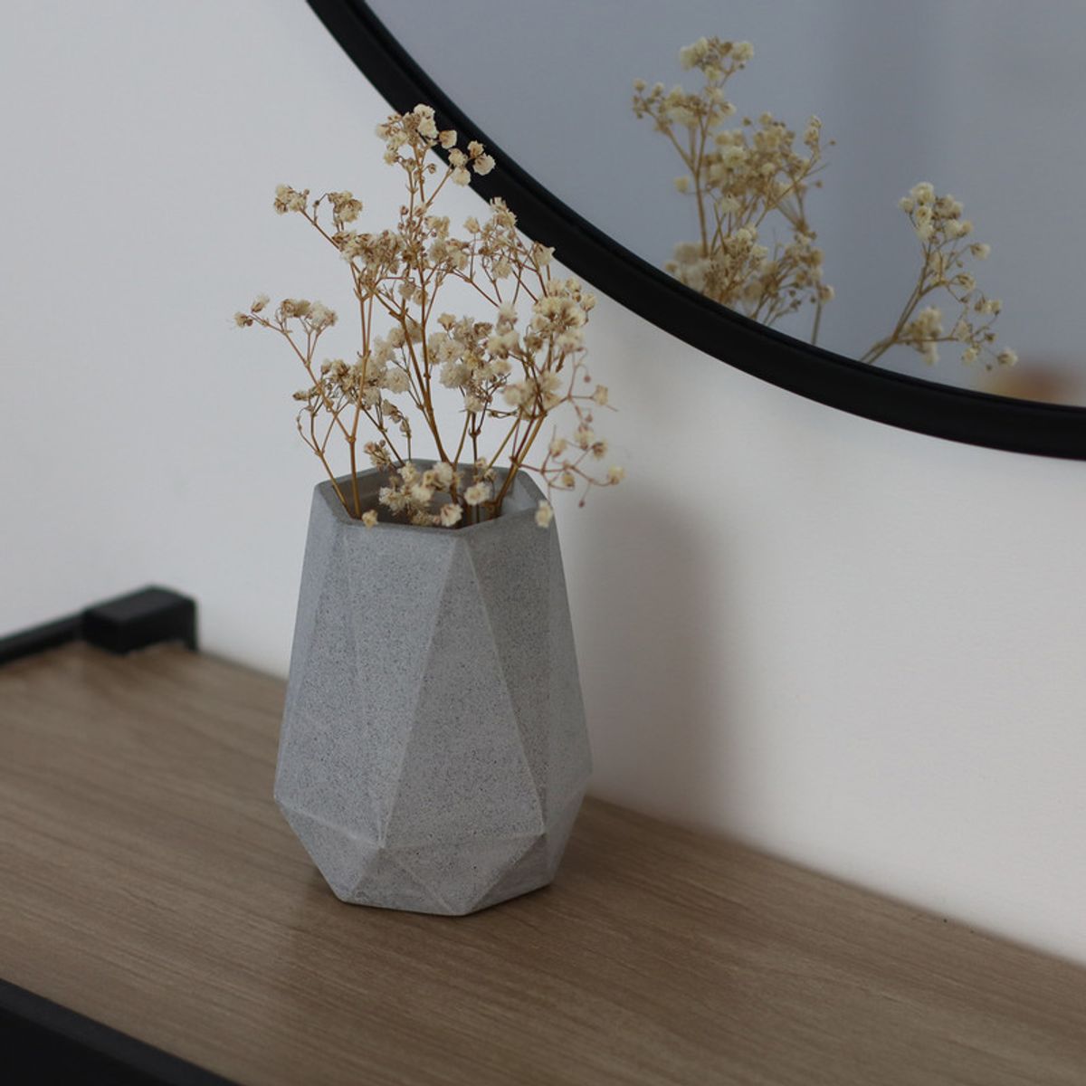 NIABEL - Florero Concreto Gris