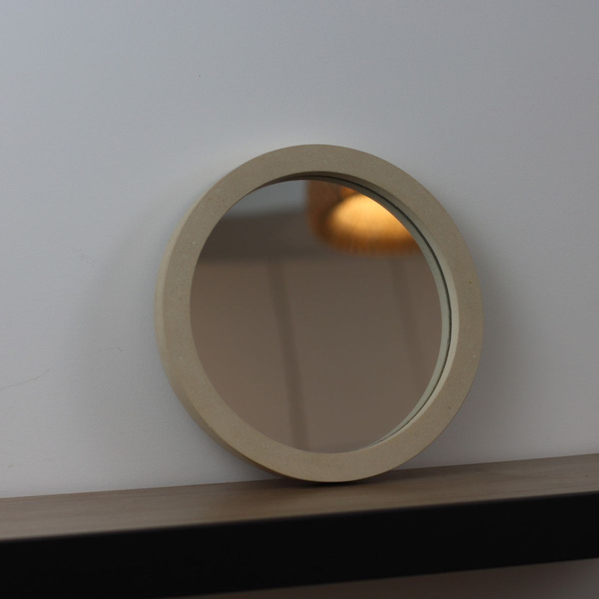 NIABEL - Espejo Concreto Crema