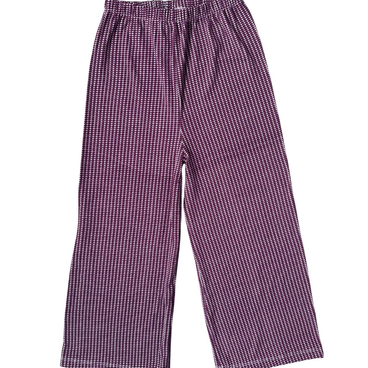 RED CARROT - Palazo niña algodon pima morado