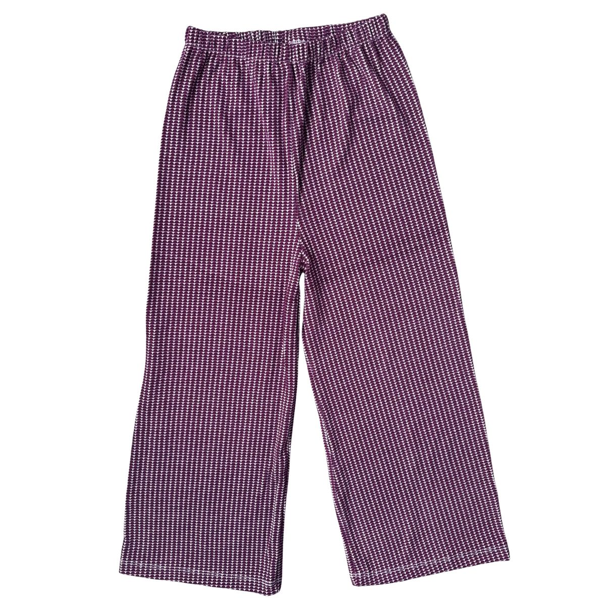 RED CARROT - Palazo niña algodon pima morado