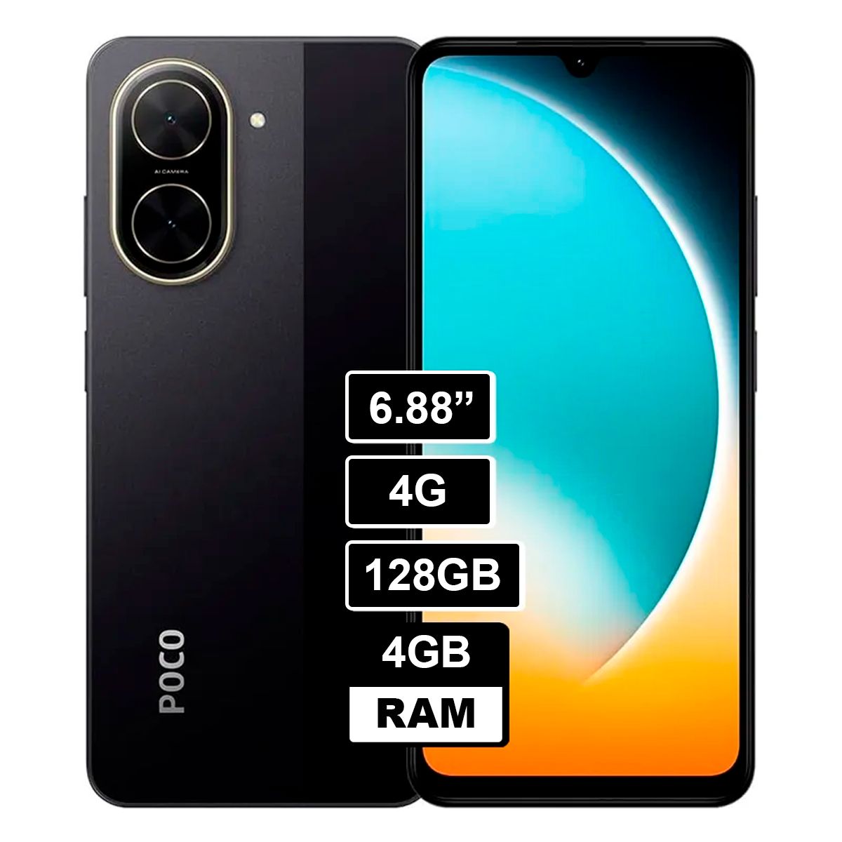 XIAOMI - Smartphone Xiaomi Poco C71 4GB 128GB Negro