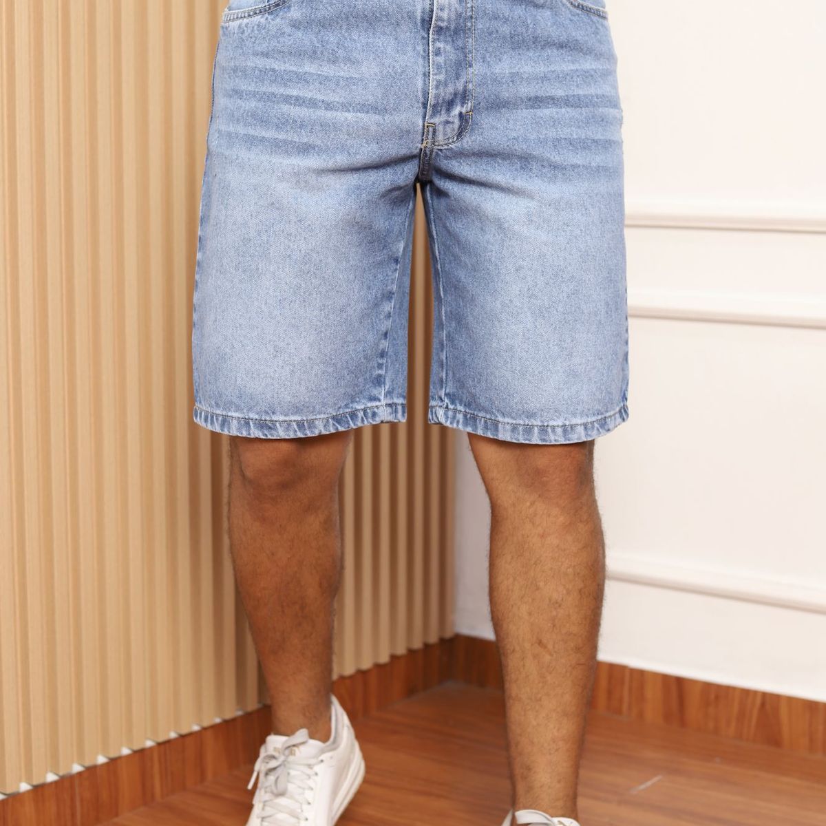 QH - Short Clásico de Denim para Hombre  100% Algodón
