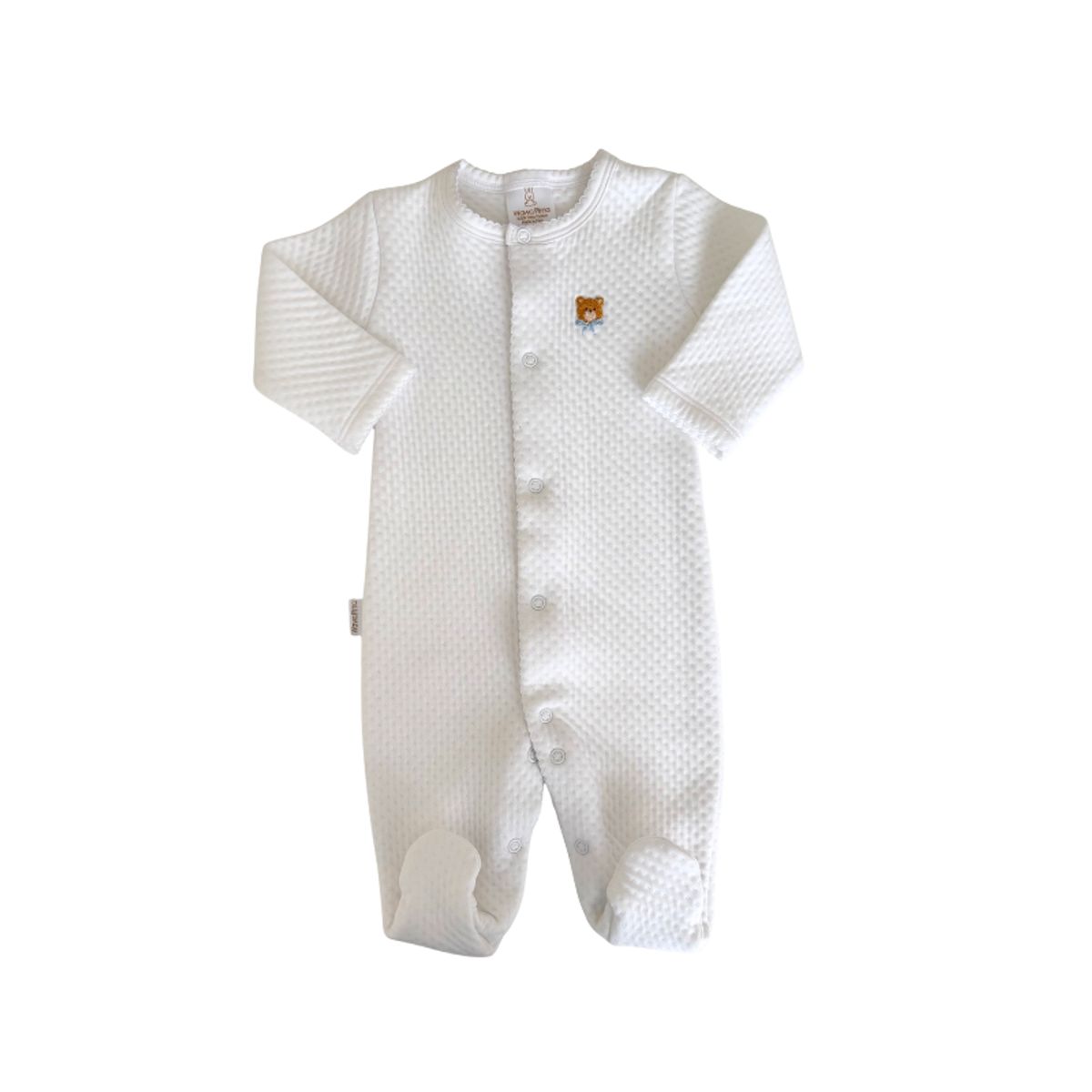 WAWA PIMA - PIJAMA BEBÉ NIÑO JACQUARD WHITE BOY BEAR