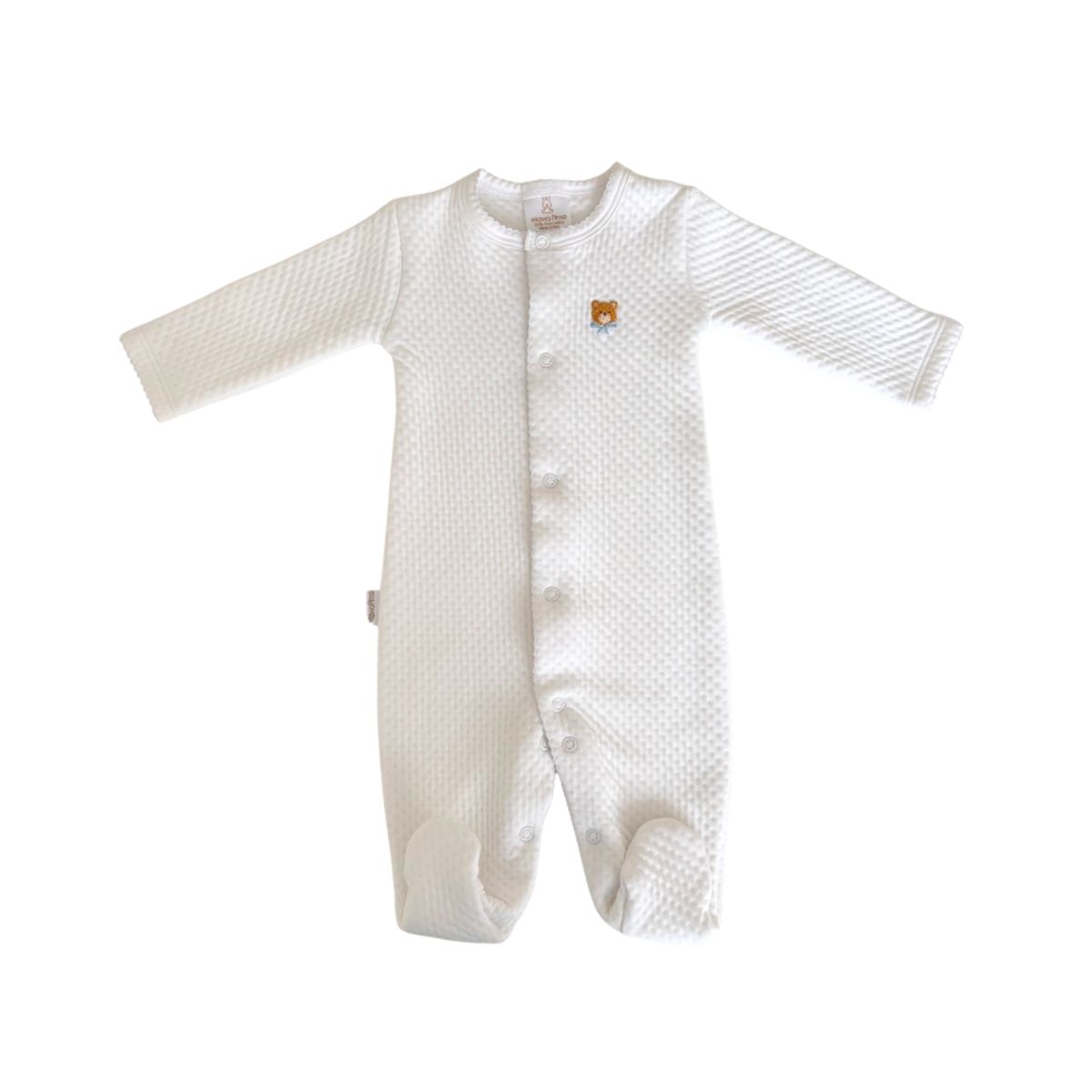 WAWA PIMA - PIJAMA BEBÉ NIÑO JACQUARD WHITE BOY BEAR