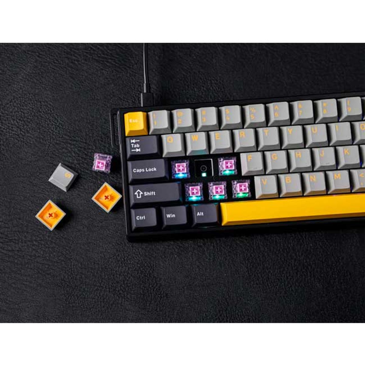 AULA - Teclado AULA WIN68HE MAX Magnético 65% Switch Wing Chun RGB 8000 Hz USB-C