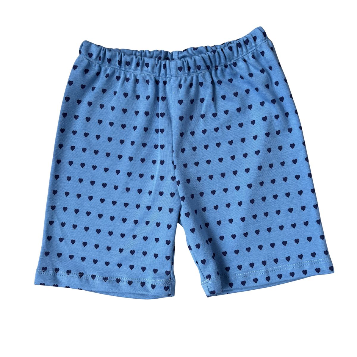 RED CARROT - Short unisex niño algodon pima azul corazones