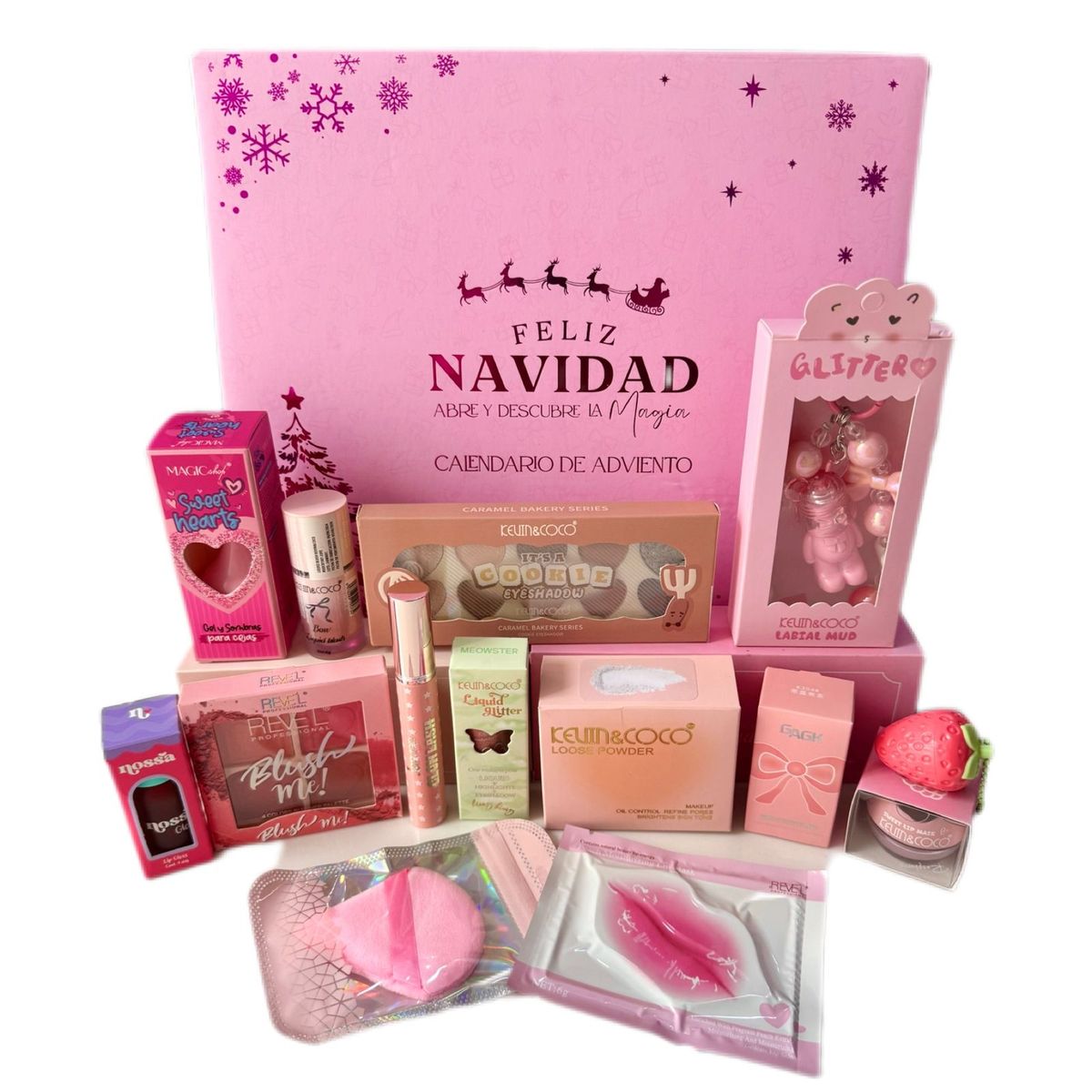 XCLUSIVE - Calendario de Adviento de Maquillaje 12 días c/14 regalos Kevin & Coco Revel