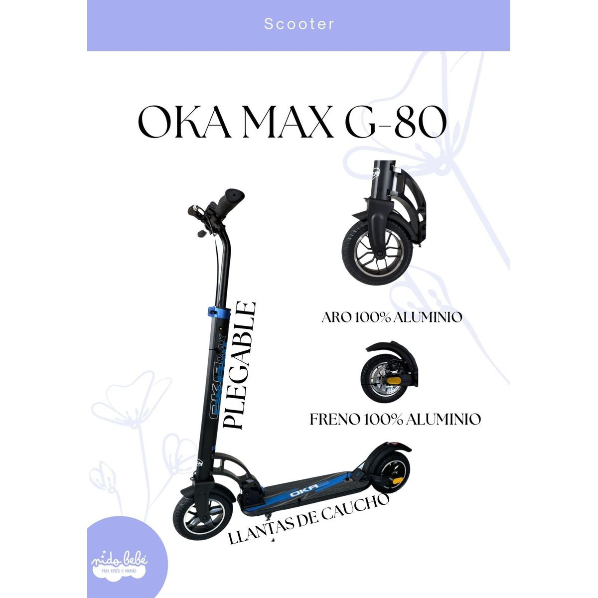 OKA - SCOOTER MAX G-80 AZUL