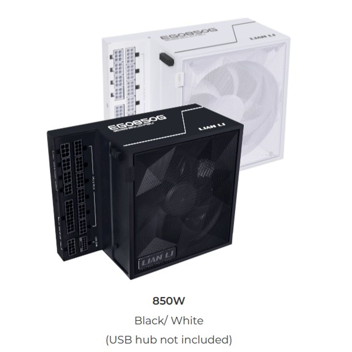 LIAN LI - FUENTE LIAN LI EDGE Gold 850 BLACK, 80PLUS GOLD, MODULAR, ATX3.1, PCIE 5.1 (EG0850G)