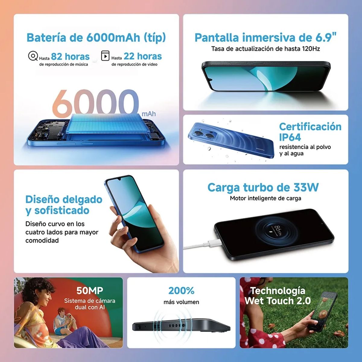 XIAOMI - Celular XIAOMI Redmi 15C 256GB 4GB Negro