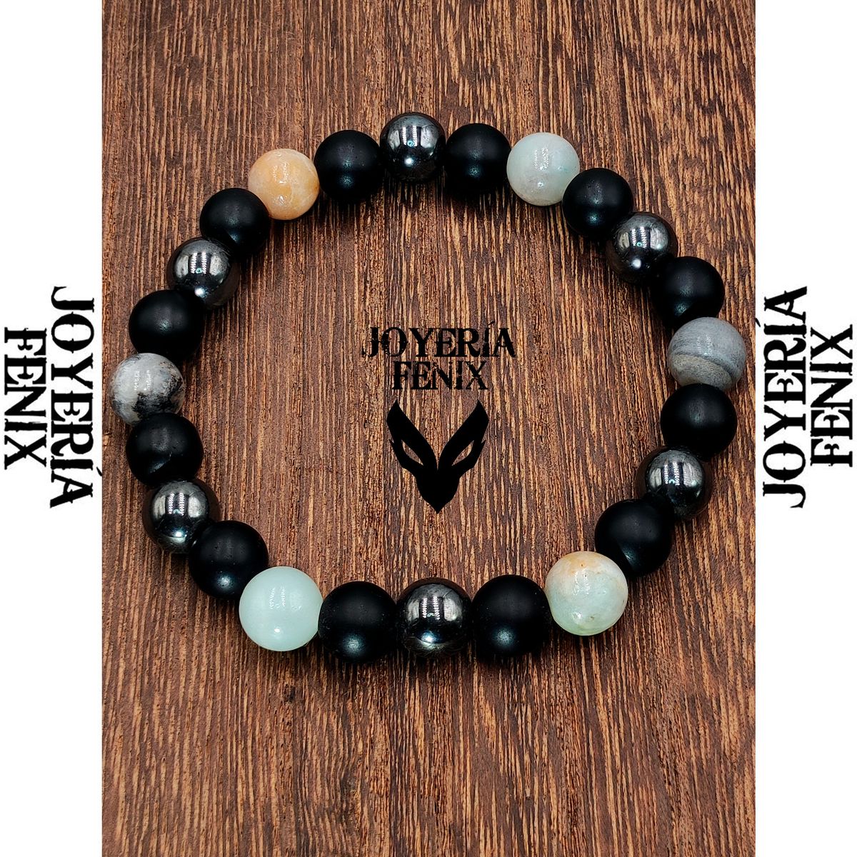 JOYERIA FENIX - Pulsera Triple Protección Ónix - Joyería Fénix
