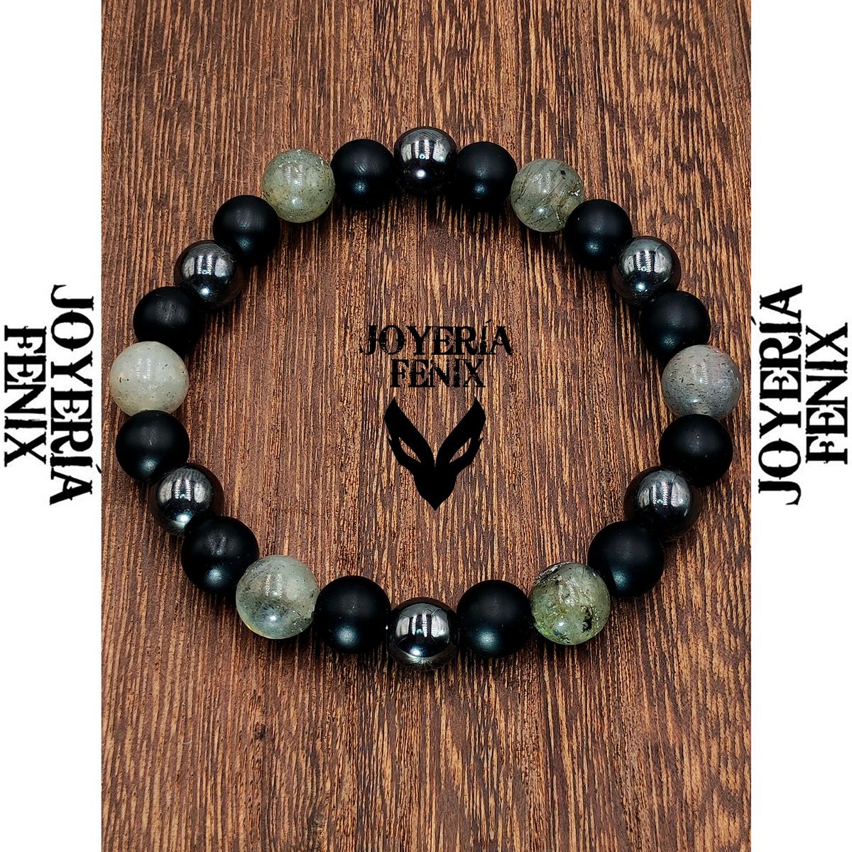 JOYERIA FENIX - Pulsera Triple Protección Ónix - Joyería Fénix