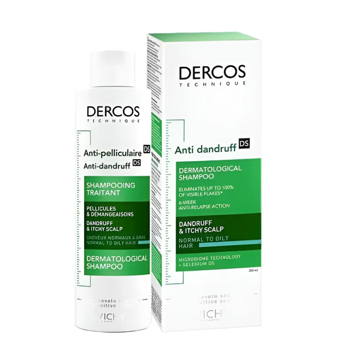 PREMIUM - SHAMPOO DERCOS Anticaspa 200ML Cabello Graso Original