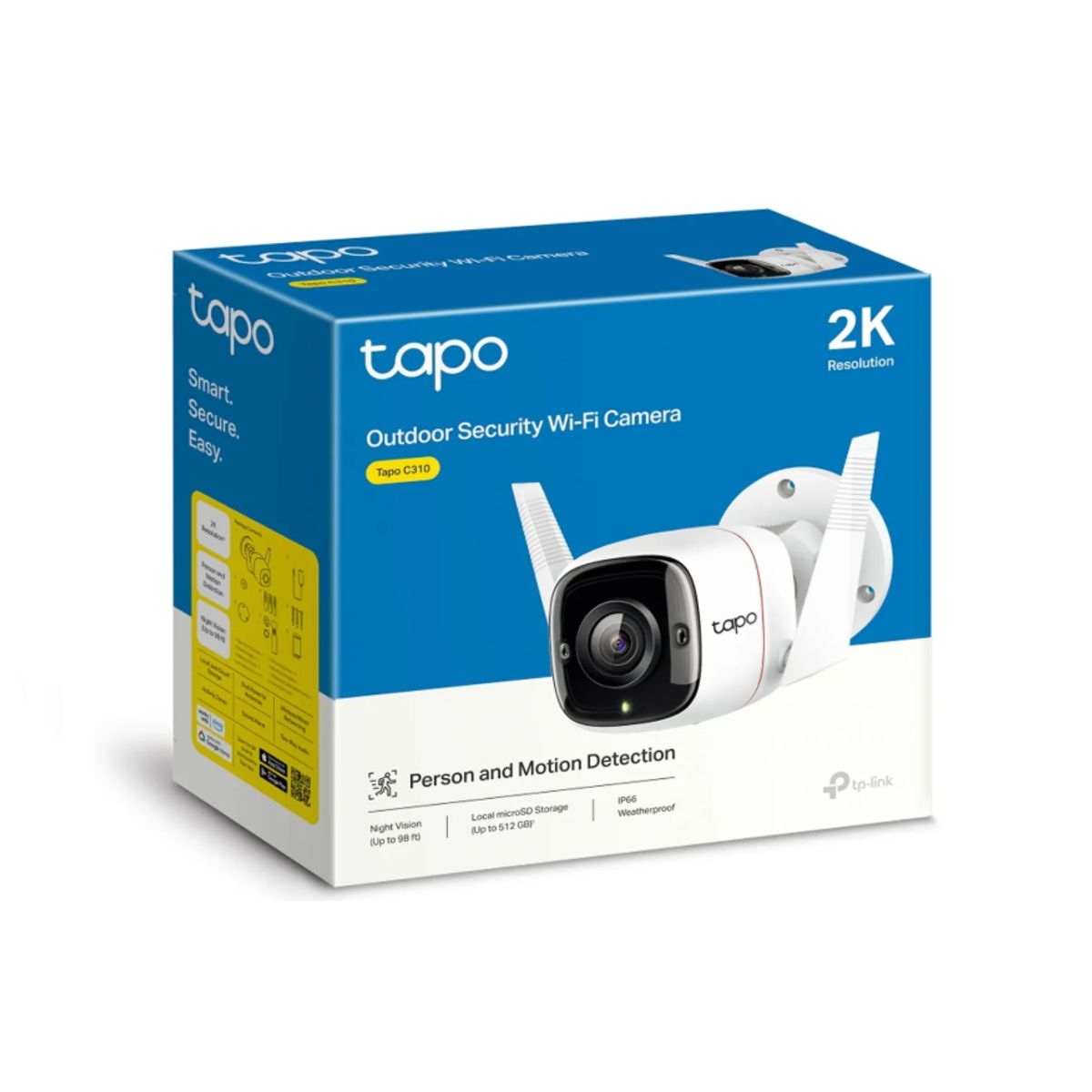 TP LINK - Camara de Seguridad para Exteriores Wi-Fi TAPO C310 V2 2K 2025