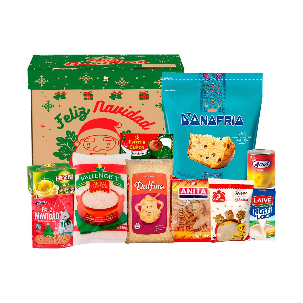 GENERICO - Canasta Navideña Killa de 11 Productos Incluidos