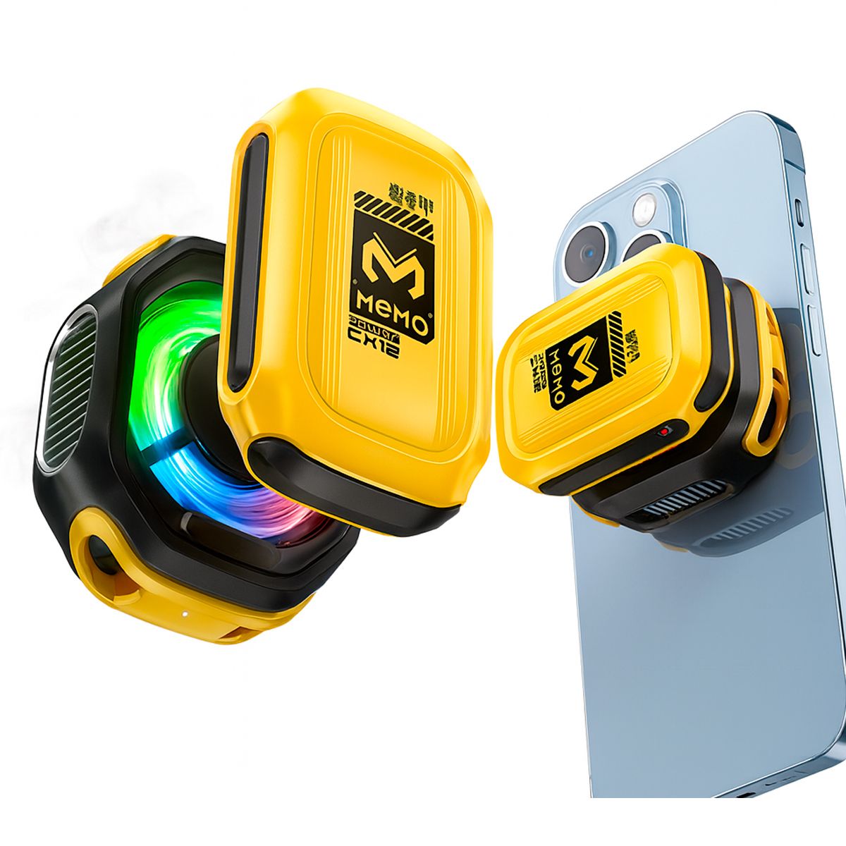 MEMO - Refrigerador Portátil Para Móvil Memo CX12 Magnético Alta Potencia Gaming