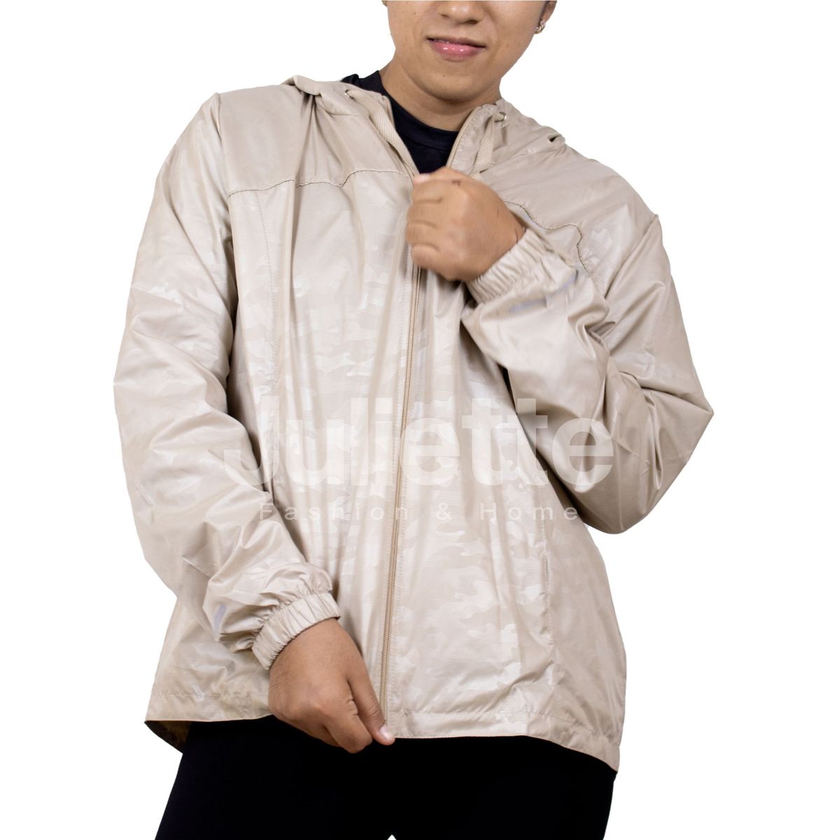 GENERICO - CORTAVIENTO IMPERMEABLE CON CAPUCHA PARA LA LLUVIA