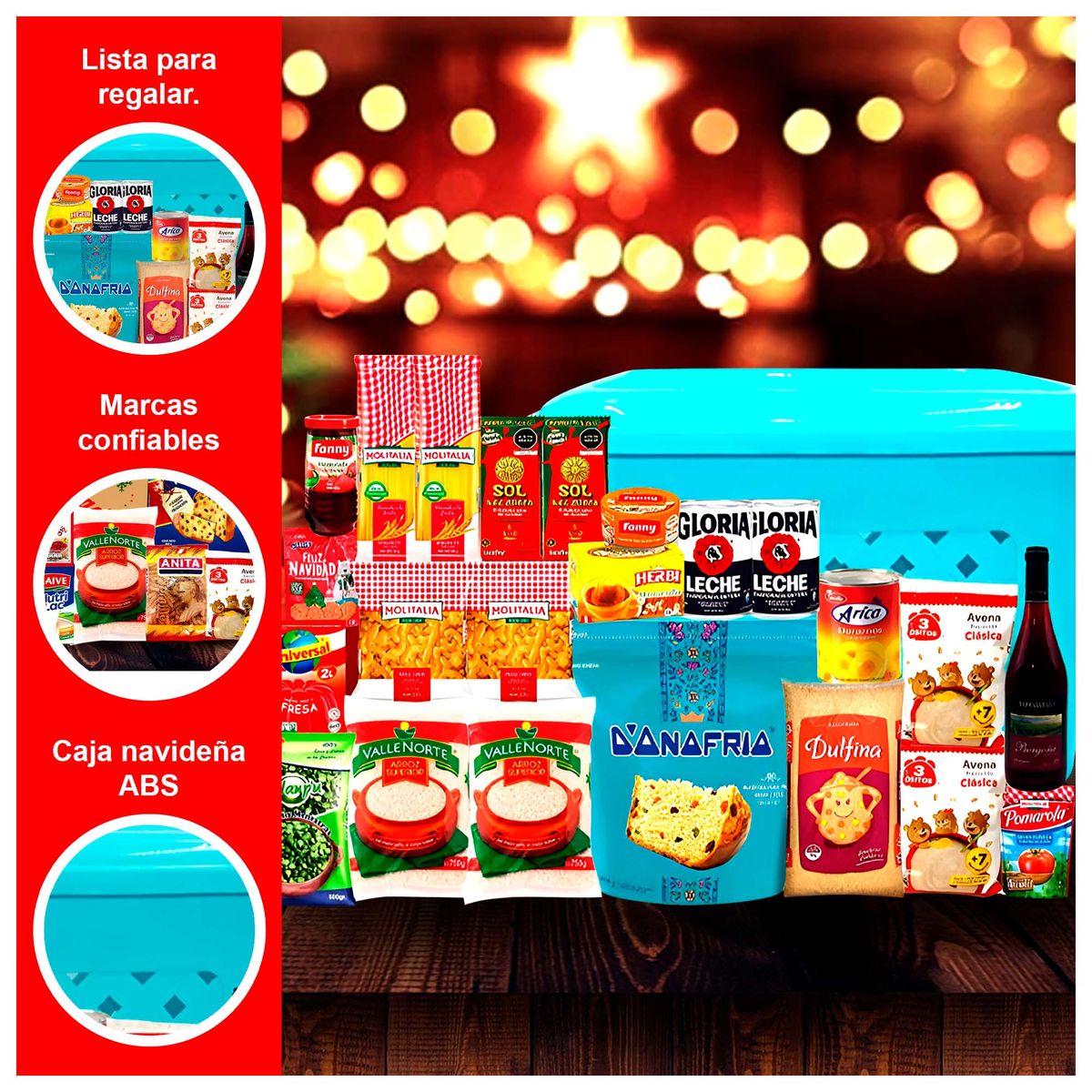 GENERICO - Canasta Navideña Inti con 22 Productos Incluidos