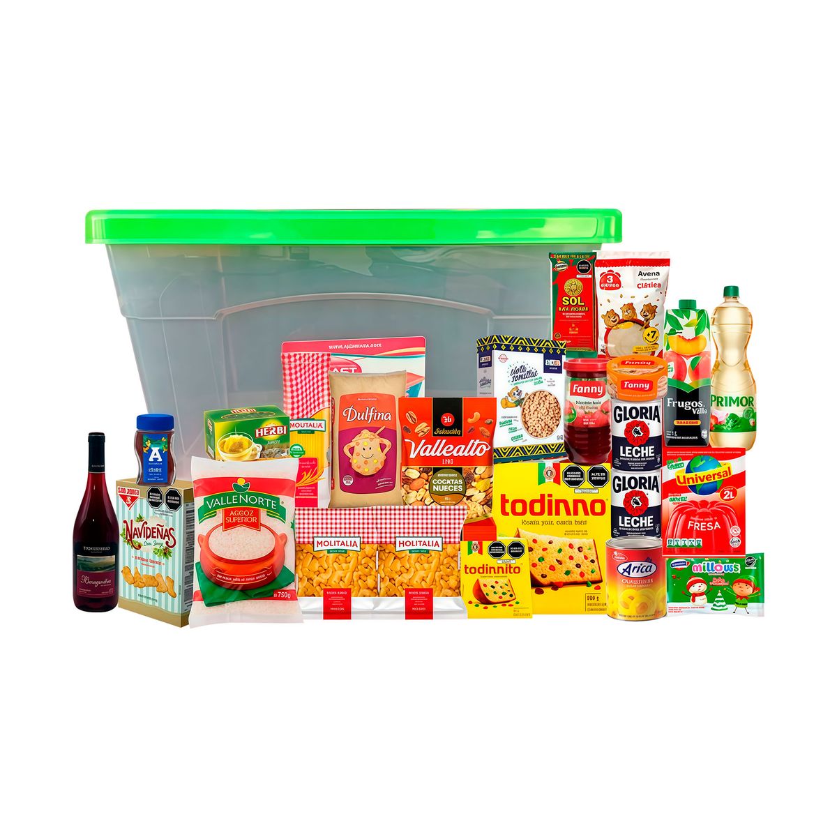 GENERICO - Canasta Navideña Ayllu con 25 Productos Incluidos