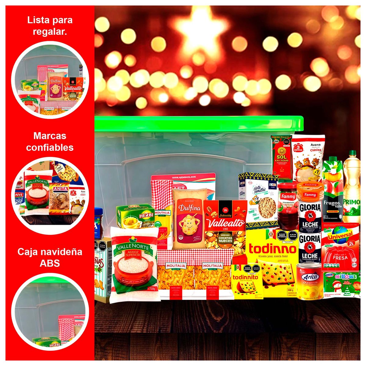 GENERICO - Canasta Navideña Ayllu con 25 Productos Incluidos