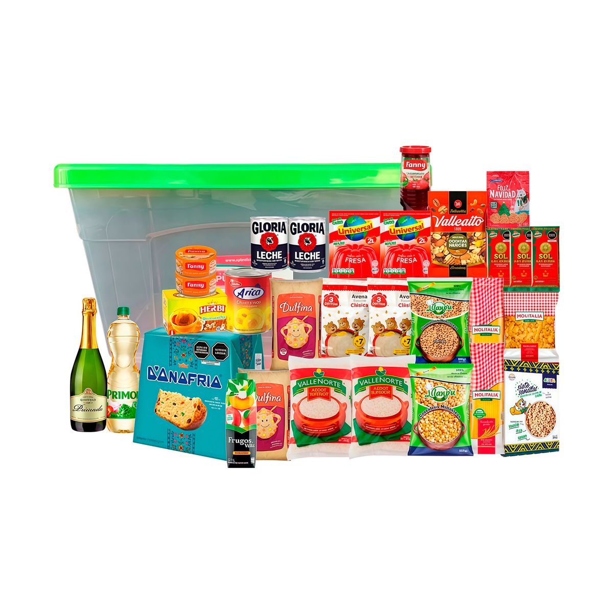 GENERICO - Canasta Navideña Joya con 23 Productos Incluidos