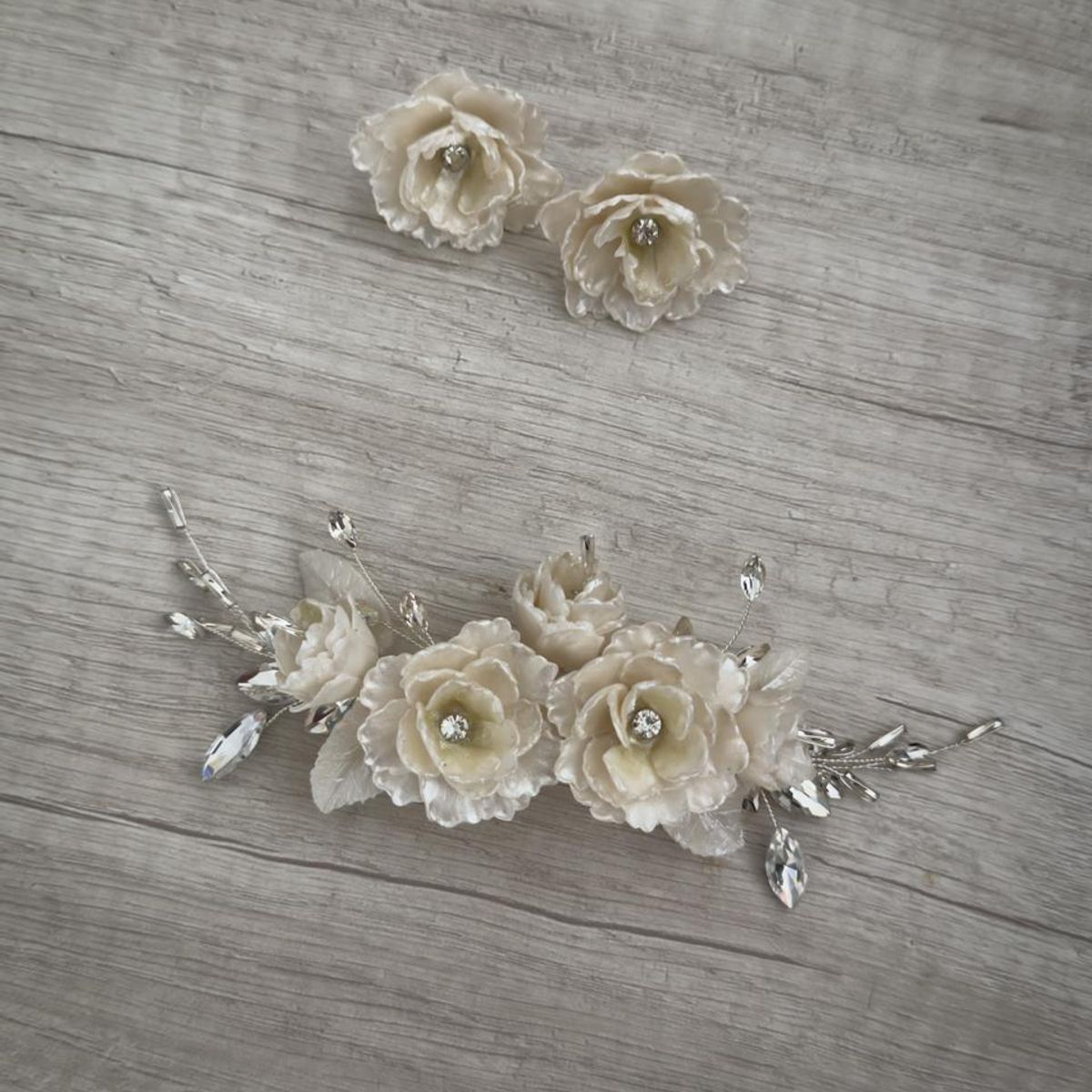 ANADE HANDMADE - TOCADO TIARA ACCESORIO CABELLO JOYAS DE NOVIA