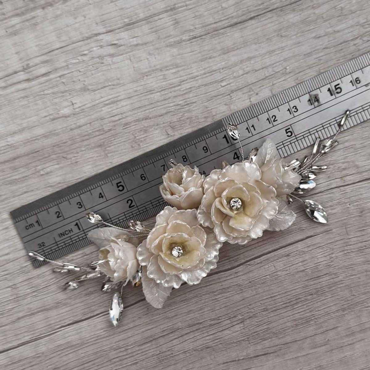 ANADE HANDMADE - TOCADO TIARA ACCESORIO CABELLO JOYAS DE NOVIA