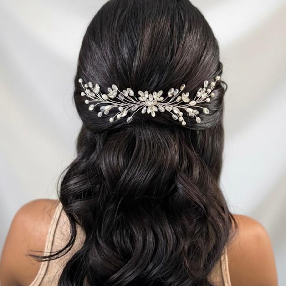 ANADE HANDMADE - TOCADO TIARA ACCESORIO CABELLO JOYAS DE NOVIA